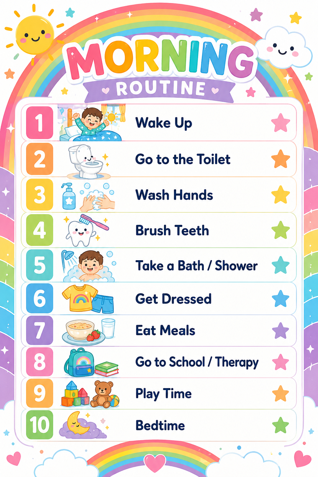 10 Daily Routine Visual Schedule Cards Per Theme | Printable PDF & PNG | Autism, ADHD, SPED & Preschool Visuals